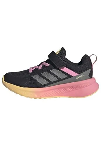 adidas Unisex Kinder Fortarun 4.0 Schuhe, core Black/Iron met./Bliss pink, Größe 33 EU - Bequeme Kinder-Sneaker mit regulärer Passform, ideal für aktive Abenteuer. Die Cloudfoam-Zwischensohle sorgt für angenehmen Tragekomfort.