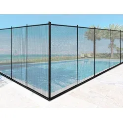 DREAMADE Poolzaun, faltbarer Gartenzaun für Sicherheit - Dekorative Zäune - Der 122 cm hohe Poolzaun bietet effektiven Schutz für Kinder und Haustiere, ist langlebig und einfach zu montieren sowie zu reinigen.