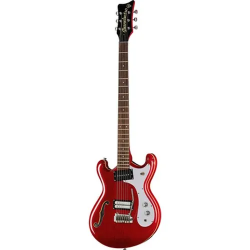 Danelectro 66BT Baritone Guitar - Elektrische Baritone-Gitarre in Transparent Red, ideal für kraftvolle und tiefe Klänge, perfekt für kreative Musiker.