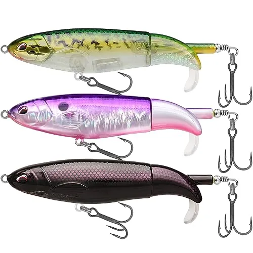 TRUSCEND Angelköder Kunstköder Fische Angeln Set Hecht Zander Forellen Köder Swimbait Wobbler Langsam Sinkend Süßwasser Salzwasser Angelset Angeln Geschenk für Männer