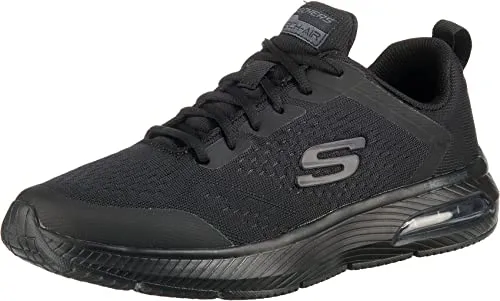 SKECHERS Dyna Air Herren Sneaker, Gr. 44, schwarz - Sportlicher Halbschuh aus Textil und Synthetik mit Air-Cooled Memory Foam für optimalen Komfort, ideal für Freizeit und Alltag.