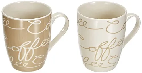 RitzenhoffundBreker Kaffeebecher Cornello Creme, 250ml, 2 Stück - Elegante Kaffeebecher aus hochwertigem Porzellan mit 250 ml Fassungsvermögen. Im Set sind je ein Becher in Creme und Weiß enthalten. Ideal für stilvolle Kaffeepausen.