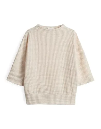 OPUS Damen Sweatshirt | GULOPI Regular Sweatshirt in Strickoptik Natural Glaze, 44