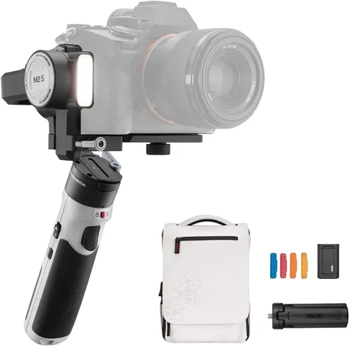 Zhiyun Crane M2S Combo - Flexibles Gimbal für kreative Aufnahmen - Gimbal für Fotografie und Videografie, kompakt und leicht für mühelose Stabilisierung und kreative Freiheit unterwegs.
