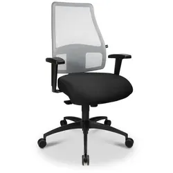 TopStar Drehstuhl Comfort SY Stoff Schwarz, Weiß Schwarz /
