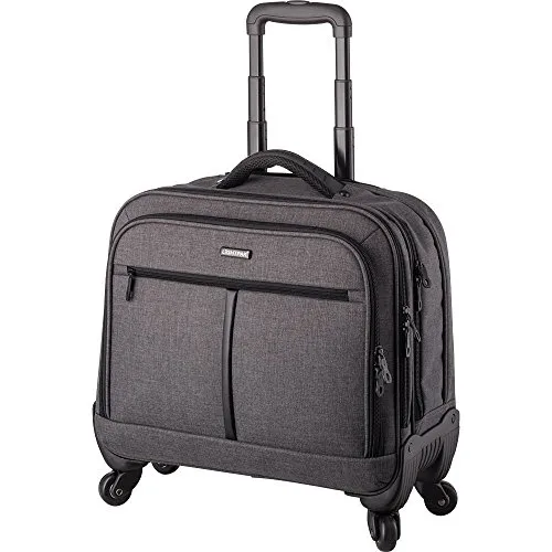 LIGHTPAK 46133 Business Laptop Trolley Phoenix - Koffer mit 4 Leichtlaufrollen und arretierbarem Trolleysystem, ideal für Geschäftsreisen mit Laptopfach für Notebooks bis 17 Zoll.