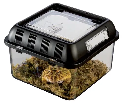 Faunarium Mini Terrarium aus Kunststoff - 46x30x17 cm - Praktisches Mini Terrarium für die Haltung von Kleintieren, ideal für Einsteiger und Profis, robust und leicht zu reinigen.