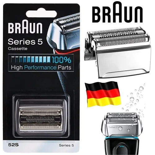 Braun 52S Kombipack - Scherkopf für Braun Rasierer Series 5, optimaler Austausch für 100% Rasiererleistung und einfache Reinigung