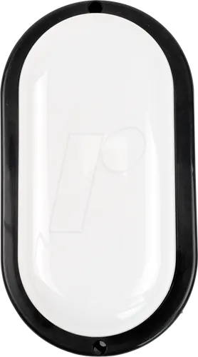 LUXULA LX300236 - Kellerlampe oval schwarz, 12W, 1080lm, CCT, IP54