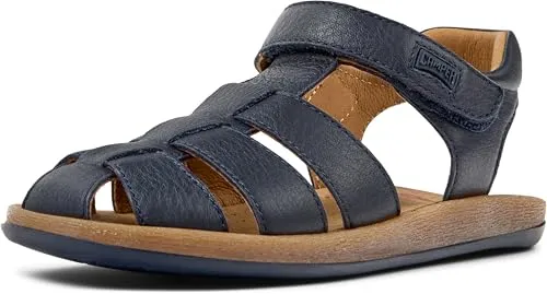 Camper Bicho 80177 T-Strap Sandal, Navy 077, 28 EU