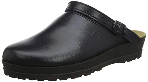 Beck Damen Anna Clogs, Blau, 39 EU - Damen Clogs aus hochwertigem Leder, bequem und ohne Verschluss für einfaches An- und Ausziehen, ideal für den Alltag.