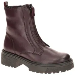 Gabor Nappa bordo Effekt Damen Stiefelette in Rot, Größe 38,5 - Elegante Damen Stiefelette von Gabor mit herausnehmbarem Fußbett für individuellen Komfort. Hochwertiges Echtleder und modischer Reißverschluss sorgen für Stil und Bequemlichkeit.