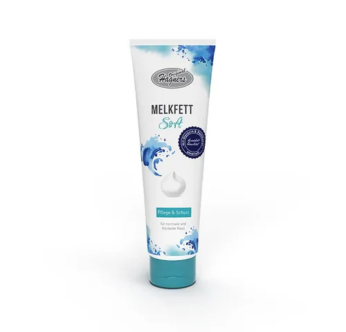 Original Hagners Melkfett Soft - Körperpflegemittel - Körpercremes, optimale Pflege für normale und trockene Haut, spendet Feuchtigkeit mit Glycerin und Panthenol, ideal für die tägliche Anwendung.