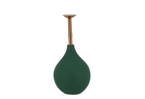 Esschert Design Gießkanne Ball S – Dunkelgrün aus PVC & Edelstahl - Praktische Gießkanne mit 0,24 l Volumen, ideal für präzises Gießen. Die Ballform und der lange Ausguss erleichtern die Handhabung im Garten.