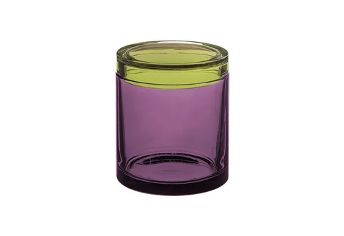 Remember Glasdose Medium - Küchendose in Lila, Höhe: 16 cm, ideal zur stilvollen Aufbewahrung von Lebensmitteln und frischen Kräutern.