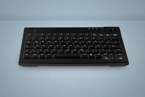 Active Key AK-440-TU - USB Tastatur Deutsch Schwarz - Hochwertige USB-Tastatur mit deutschem Layout, ideal für Büro und Home Office, bietet komfortables Tippen und langlebige Tasten.