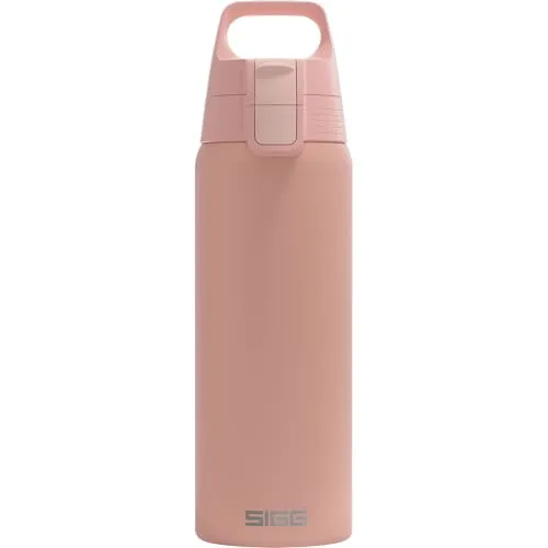 SIGG Trinkbehälter Shield One Shy Pink - Trinkflasche aus 18/8 Edelstahl, hygienischer ONE-Verschluss schützt vor Schmutz und ist auslaufsicher. Ideal für nachhaltige Erfrischungen, erhältlich in 0.75 L und 1.0 L.