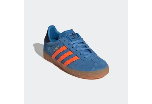 adidas Originals GAZELLE KIDS Sneaker in lila/orange (Größe 31 EU) - Stylischer Kinder-Sneaker in Uni-Optik, ideal für den Alltag. Mit bequemen Schnürsenkeln für optimalen Halt und einem sportlichen Lifestyle-Design.