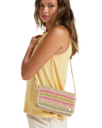 Roxy Coco Pearl Cros Handbag - Stylische Handtasche in natürlichem Design, perfekt für den Beachlook und vielseitig als Crossbody Bag einsetzbar.