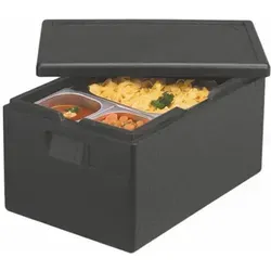 PAPSTAR Isolier-Transportbehälter 60 cm x 40 cm x 28 cm - Isolier-Transportbehälter in Gastro-Norm 1/1, temperaturbeständig von -40°C bis +120°C, ideal für den sicheren Transport von Lebensmitteln. Stapelbar und spülmaschinenfest.