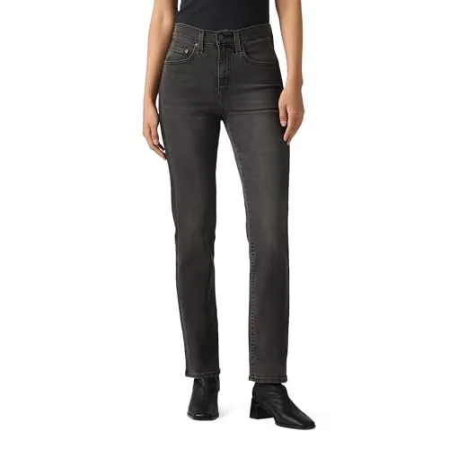 High Rise Straight Beneath The Shado 724 - Modische Damenhose - Stylische High Rise Straight Hose, maschinenwaschbar und ideal für vielseitige Outfits. Perfekt für den Alltag und besondere Anlässe.