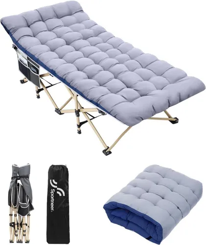Sportneer Klappbett mit Matratze 204KG Tragfähigkeit Campingbett 188x71cm