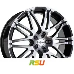 Oxigin 14 Oxrock Alufelgen 8.5x18" ET50 LK5 112 - Hochwertige Doppelspeichen-Felgen aus Aluminium in Schwarz Full Polish, ideal für sportliche Fahrzeuge. Maximale Traglast von 900 kg für optimale Sicherheit.
