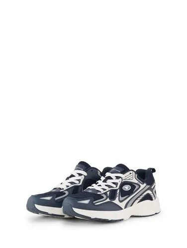 TOM TAILOR Shoes Licence Sneaker mit Colour-Blocking in Blau, Größe 40 EU - Stylische Sneakers mit Colour-Blocking in navy-silver, ideal für den Alltag. Komfortabler Plateauabsatz und praktischer Schnürverschluss für perfekten Halt.