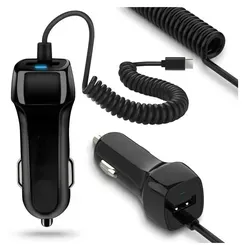 Auto Ladekabel für Nothing Phone 3 / 3a / 3a Pro USB-C Kfz Ladegerät Adapter 15W - Schwarz