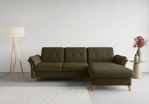 sit&more Ecksofa Göteborg, Sitztiefenverstellung und Federkern, wahlweise mit Bettfunktion