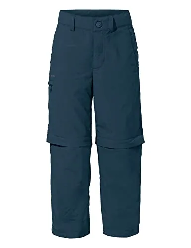 VAUDE Kids Detective Antimos Zo Pants Hose - Leichte Outdoorhose für Kinder mit UV-Schutz, abzipbar zu Shorts und klimaneutral kompensiert – perfekt für aktive Abenteuer!