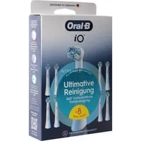 Oral-B iO Ultimative Reinigung Aufsteckbürsten, 8er Pack - ORAL-B, Original Aufsteckbürsten für elektrische Zahnbürsten mit innovativer 'Borsten-in-Borsten' Technologie für gründliche und sanfte Reinigung.
