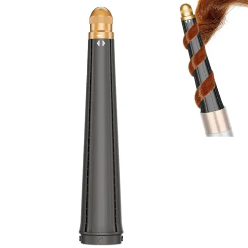 Konischer Lockenaufsatz für Dyson Airwrap - 20-36mm, Goldfarben - Vielseitiger konischer Lockenaufsatz, perfekt für Dyson Airwrap HS01/HS05/HS08. Mit sanfter Styling-Technologie für glänzende Locken ohne Hitzeschäden. Ideal für kreative Frisuren und schnelles Styling zu Hause oder unterwegs.