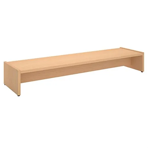 CARO-Möbel Monitorständer Zoom für 2 Monitore - Ständer für Computermonitore, großzügige Breite von 100 cm für große Monitore und cleveres Kabelmanagement für mehr Ordnung am Arbeitsplatz.