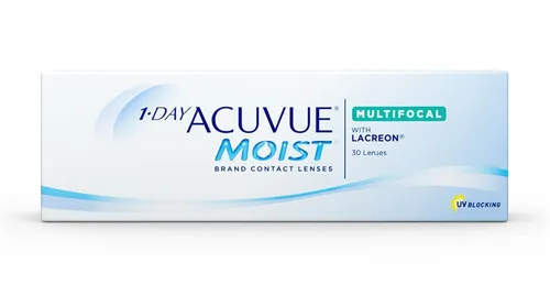 Johnson & Johnson 1-Day Acuvue Moist Multifocal Tageslinsen - Kontaktlinsen für Alterssichtigkeit, exzellente Sehqualität in der Nähe und Ferne, ideal für mehr Freiheit und Komfort.