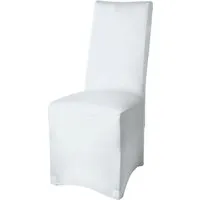 Beautissu Leona Stuhlhusse 95x45cm Weiß Stretch Bankett