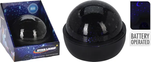 Star LED Projector Lifetime Black Ø 16 cm - Kinderlampe mit faszinierendem Sternenhimmel-Projektor, ideal für eine entspannende Atmosphäre im Kinderzimmer.