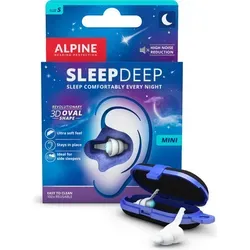 ALPINE SLEEP DEEP Mini Ohrstöpsel 27 dB - Ohrstöpsel in Größe S/Mini, ideal für ungestörten Schlaf und hohen Komfort. Perfekt für empfindliche Ohren.