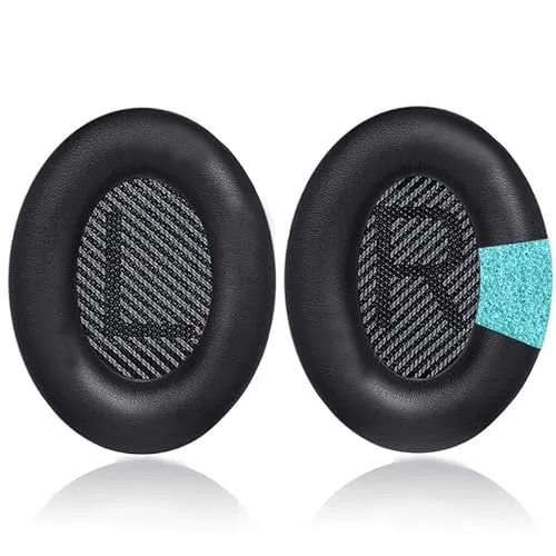 Bose QuietComfort 35 II Ohrpolster - Original Ohrkissen für Bose QC35/QC35 II Kopfhörer (Schwarz)