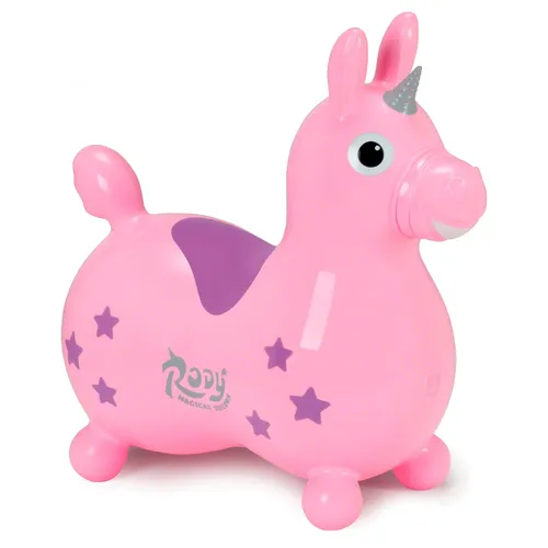GYMNIC Magischer Springtier Einhorn Pinky - Gleichgewichtstraining und Koordination für Kinder, aus starkem, latexfreiem Vinyl, fördert Körperkoordination und macht Spaß