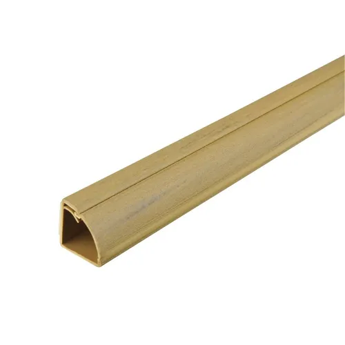D-Line Design Kabelkanal 22x22mm in Holzoptik - Viertelkreis, 2 m - Eleganter Kabelkanal in Holzoptik, ideal für eine saubere und stilvolle Kabelverlegung. Perfekt für Wohnräume und Büros, sorgt für Ordnung und ein ansprechendes Ambiente.
