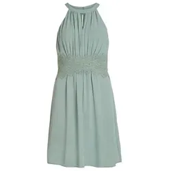 Vila VIMILINA Halterneck Dress/SU - NOOS - Freizeitkleid für Damen mit Spitzendetails, hergestellt aus recyceltem Polyester für umweltbewusste Mode und nachhaltigen Stil.