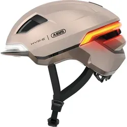 ABUS Fahrradhelm HYP-E - Sicherheitshelm mit Front- und Rücklicht für E-Bikes - Fahrradhelme für Jugendliche und Erwachsene, mit integrierten Lichtern für optimale Sichtbarkeit bei Tag und Nacht, ideal für Pendler und E-Bike-Fahrer.