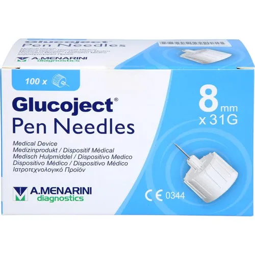 GLUCOJECT Pen-Nadeln 31 Gx8 mm 0,25 mm 100 St.