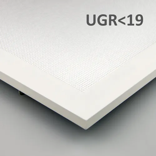 LED Panel Professional Line 600 UGR<19 8H 36W - dimmbar, weiß - Einbauleuchten mit flachem Design, ideal für professionelle Arbeitsplatzbeleuchtung. Mit nur 36W Leistung liefert es 4100lm bei neutralem Licht (4000K) und geringem Blendwert (UGR<19), perfekt für Bildschirmarbeitsplätze.
