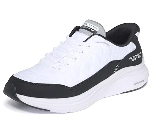 Skechers Contour Foam Cozy Fit Schnürschuh Weiß 45 EU - Bequemer Halbschuh in Größe 45, aus hochwertigem Synthetikmaterial. Ideal für den täglichen Gebrauch, bietet optimalen Tragekomfort und einen modernen Look.