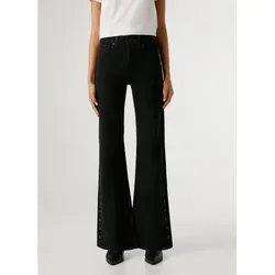 Pepe Jeans High-waist-Jeans WILLA BLK Flare Leg mit Nieten - Stylische High-waist-Jeans mit Flare-Bein und dekorativen Nieten. Ideal für einen modischen Look im Alltag. Pflegeleicht und elastisch für optimalen Tragekomfort.