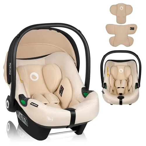 LIONELO ASTRID i-Size Baby Autositz - 40-87 cm, 5 Sterne ADAC-Zertifikat, rückwärtsgerichtete Montage mit 3-Punkt-Sicherheitsgurt und Dri-Seat Sitzeinlage für optimalen Komfort