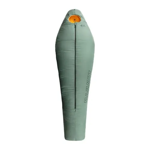 Mammut Comfort Fiber Bag -5C Schlafsack - Grün - Größe L - Schlafsack für kalte Nächte bis -5°C, mit hervorragender Wärmeisolierung und leichtem Gewicht - ideal für Outdoor-Abenteuer.