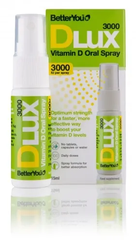 BetterYou Dlux 3000 Iu Spray - 15ml Täglich Vitamin D Meistverkauft Spray IN UK